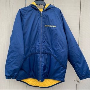 Vintage Michigan State Spartans Nike Full Zip Quilted Winter Jacket Size